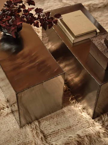 Ferra coffee table 2 pieces - Stainless steel - Ferm Living