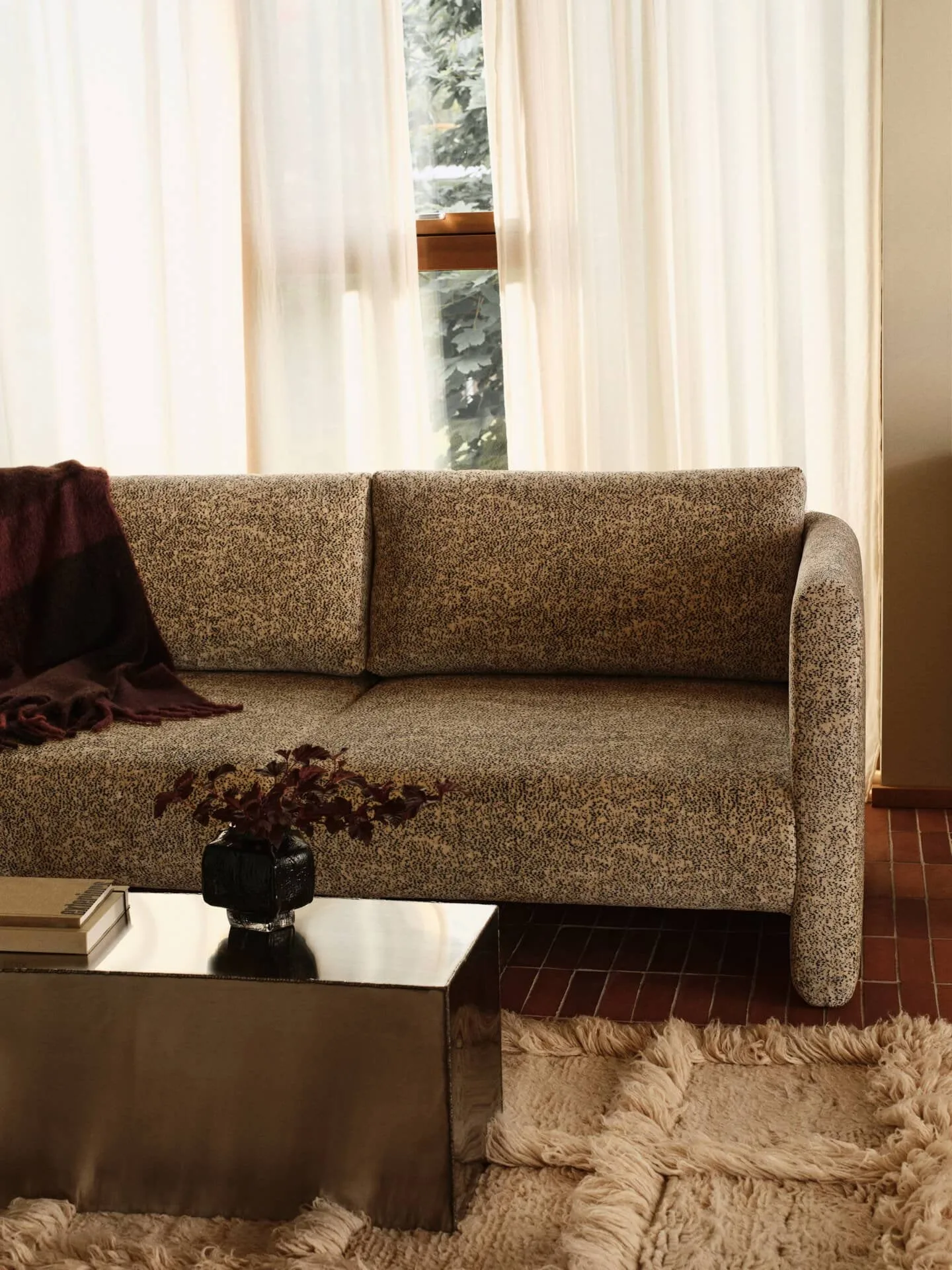 Ferra coffee table 2 pieces, Stainless steel Ferm Living