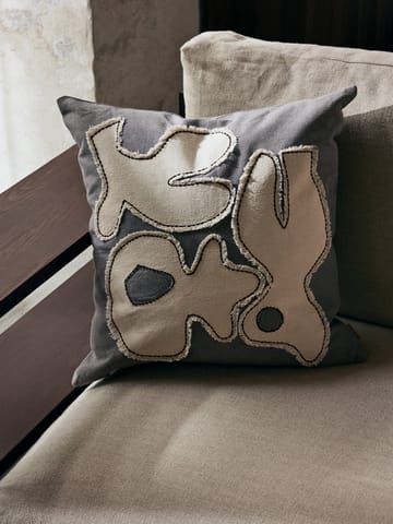 Figure cushion cover 50x50 cm - Grey BlueI-Off-white - Ferm Living