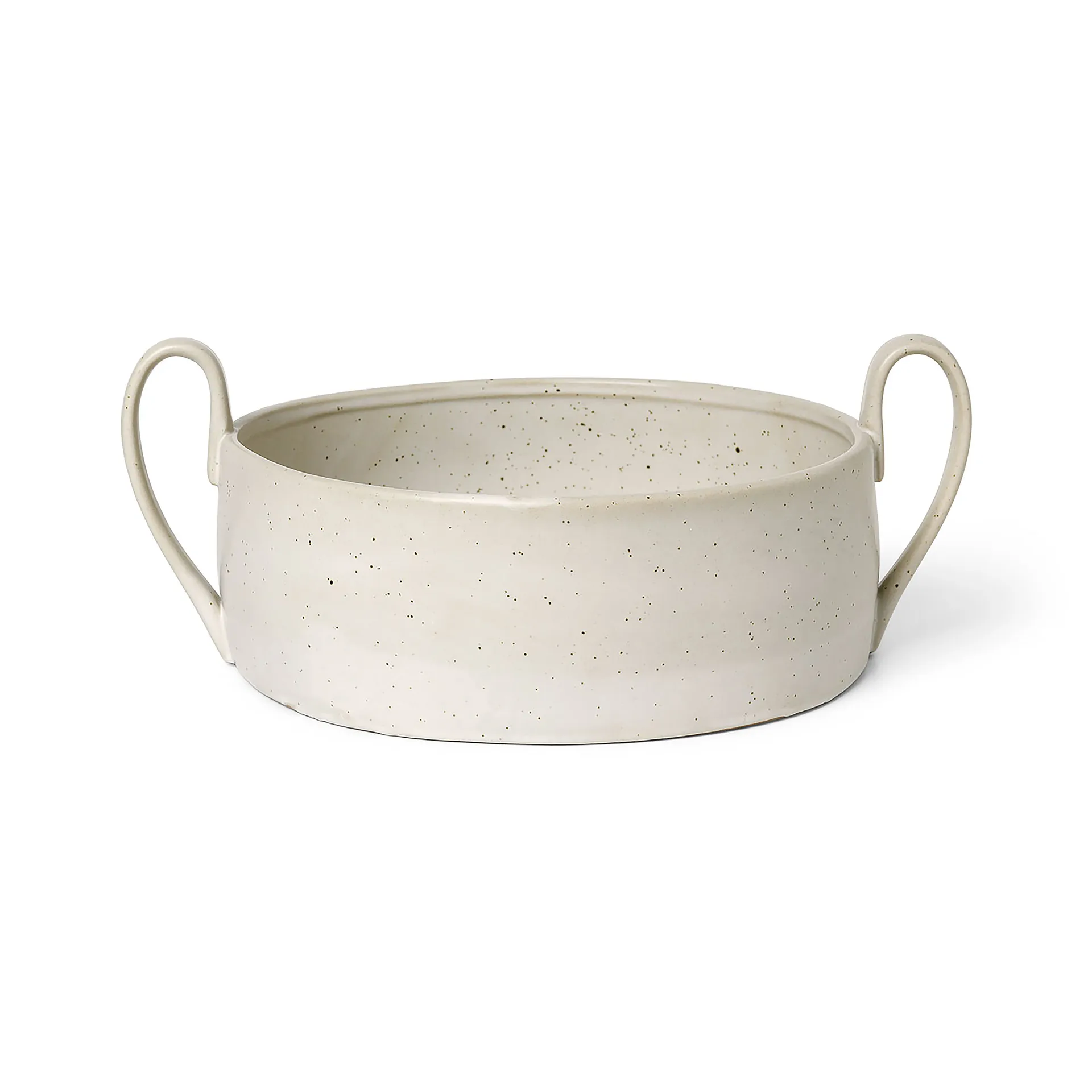 Flow Centrepiece bowl, Off-white speckle Ferm Living