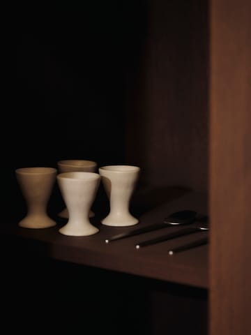 Flow egg cups 2-pack - Off-white speckle - Ferm Living