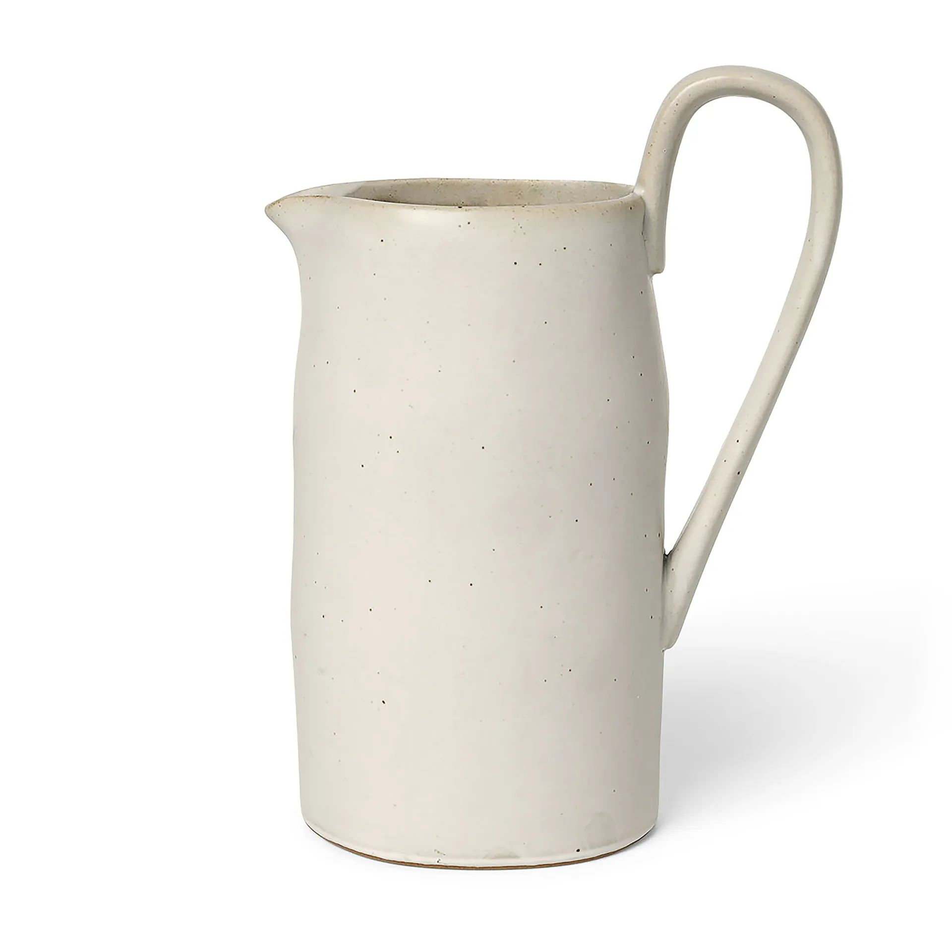 Flow pot 1 L, Off-white speckle Ferm Living