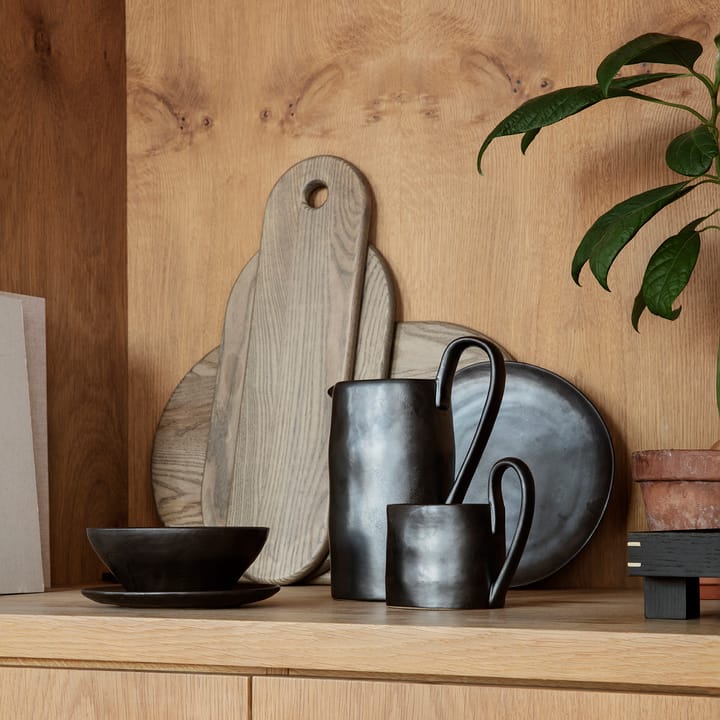 Flow small plate 15 cm, black Ferm Living
