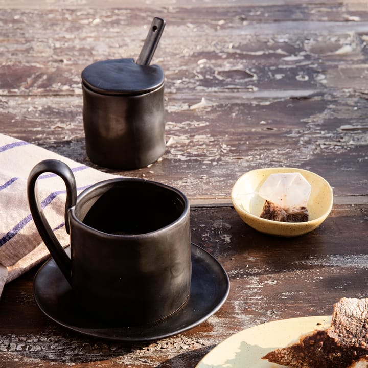 Flow small plate 15 cm, black Ferm Living