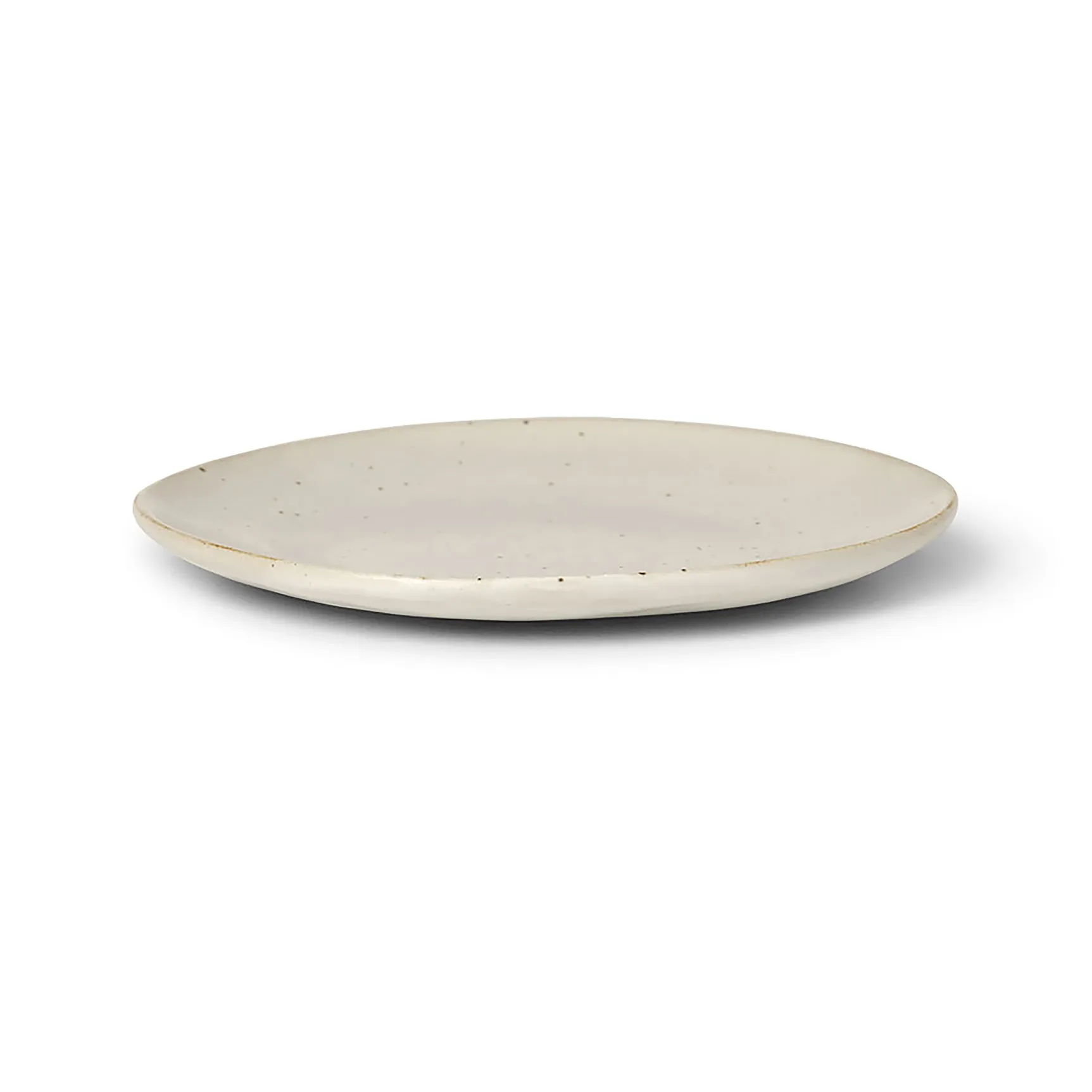 Flow small plate 15 cm, Off-white speckle Ferm Living