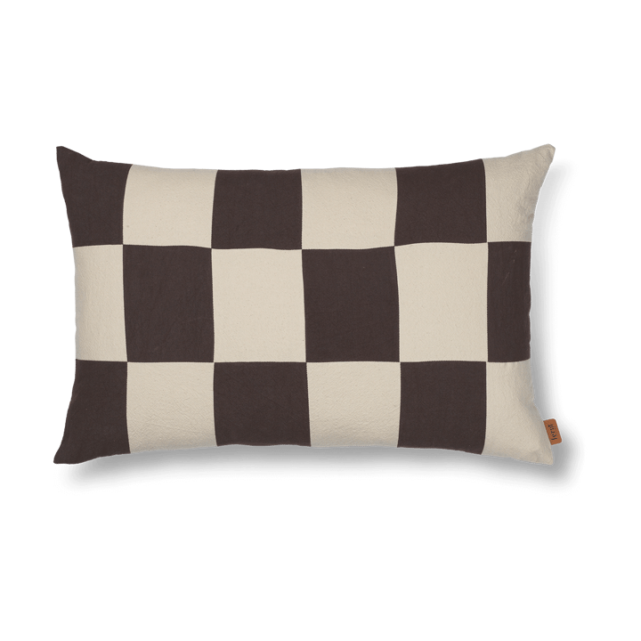 Fold patchwork cushion cover 40x60 cm - Coffee-undyed - Ferm Living