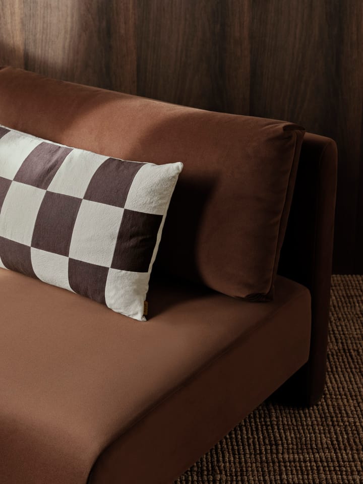 Fold patchwork cushion cover 40x60 cm, Coffee-undyed Ferm Living