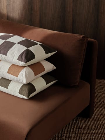 Fold patchwork cushion cover 40x60 cm - Coffee-undyed - Ferm Living