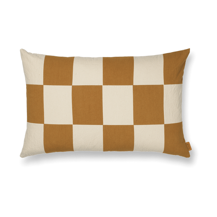 Fold patchwork cushion cover 40x60 cm - Sugar kelp-undyed - Ferm Living