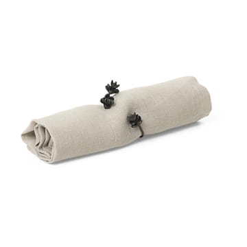 Forest napkin ring 4-pack - Black brass - Ferm Living