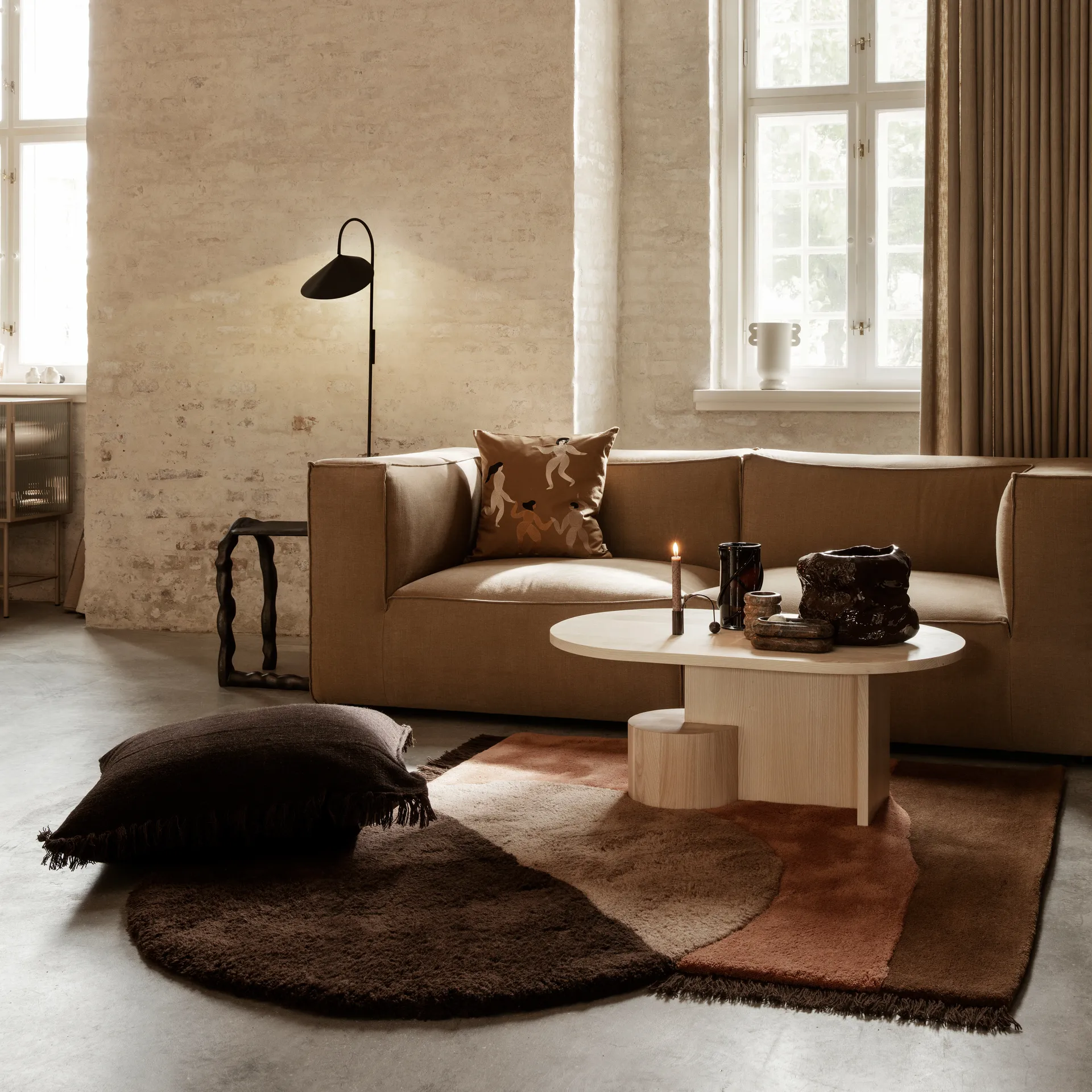 Free cushion 50x50 cm, sugar kelp Ferm Living