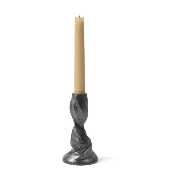 Gale candlestick 13 cm, Blackened Aluminium Ferm Living