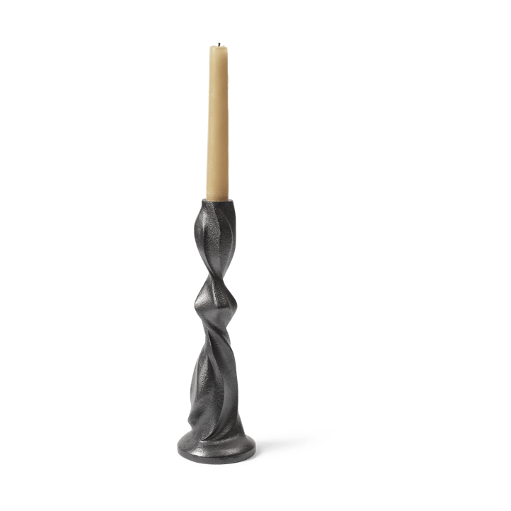 Gale candlestick 25 cm, Blackened Aluminium Ferm Living
