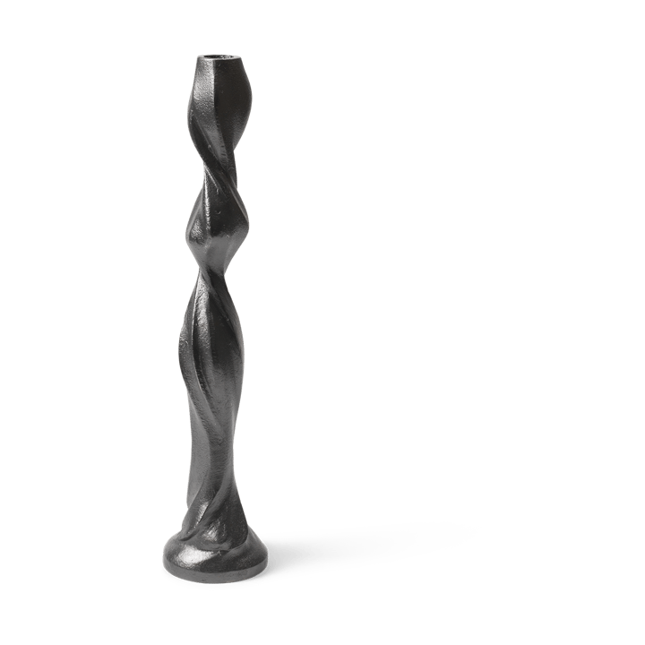 Gale candlestick 38 cm - Blackened Aluminium - Ferm Living