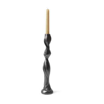 Gale candlestick 38 cm - Blackened Aluminium - Ferm Living