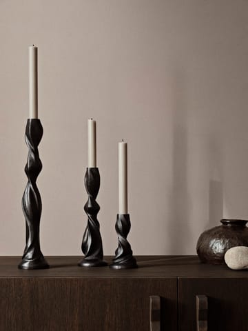 Gale candlestick 38 cm - Blackened Aluminium - Ferm Living