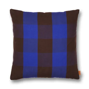 Grand cushion 50x50 cm - Chocolate-bright blue - Ferm Living