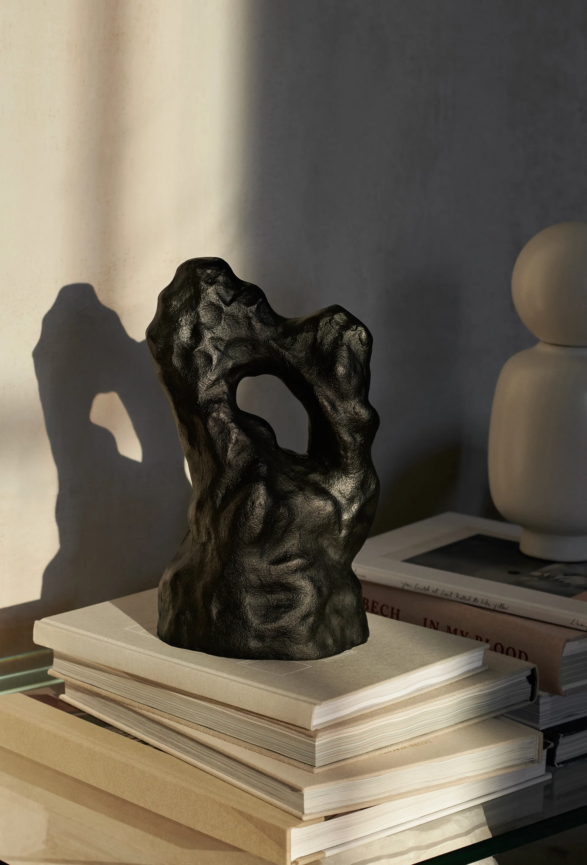Grotto sculpture, Blackened Aluminium Ferm Living