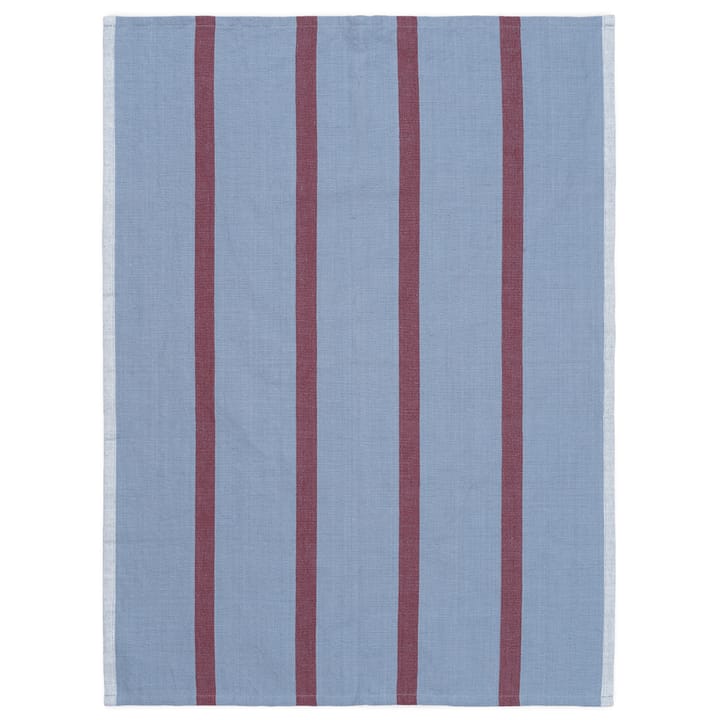 Hale kitchen towel 50x70 cm - Faded blue-burgundy - Ferm Living