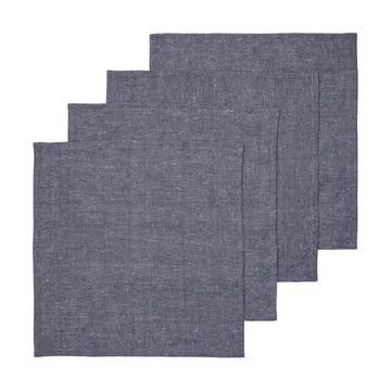 Hale napkin 4-pack - Indigo blue, 35x35 cm - Ferm Living