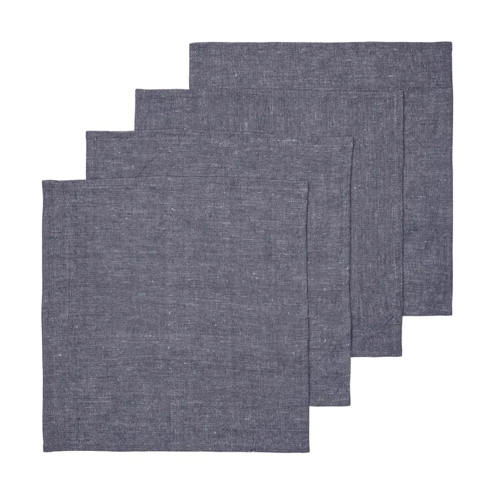 Hale napkin 4-pack - Indigo blue, 35x35 cm - Ferm Living