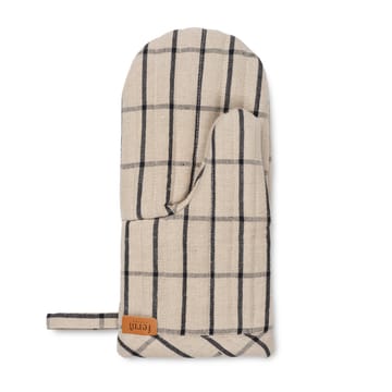 Hale oven glove - sand-black - Ferm Living