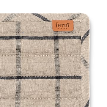 Hale oven mitt 2-pack - sand-black - Ferm Living