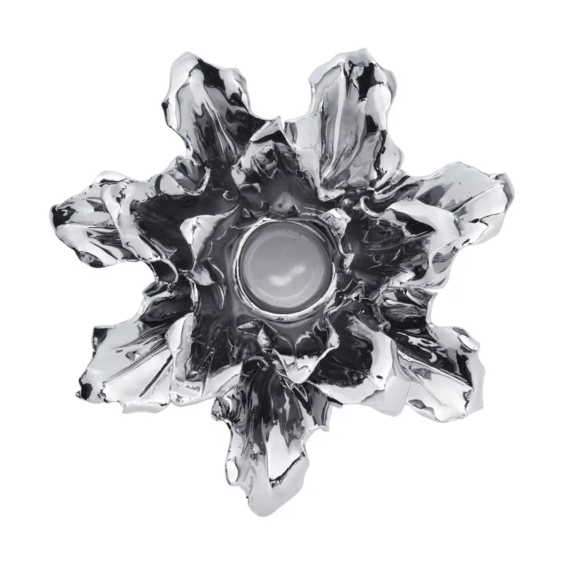 Holly Leaf candle holder, Silver Ferm Living