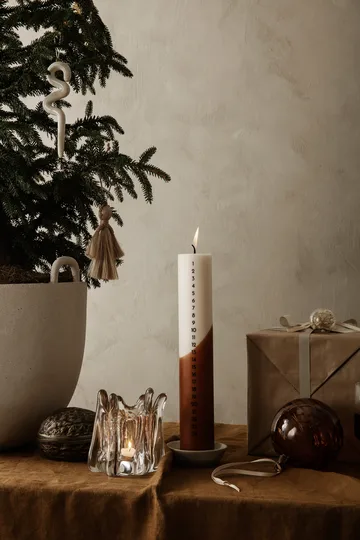 Holo tealight holder sticks Ø10 cm - Clear - Ferm Living