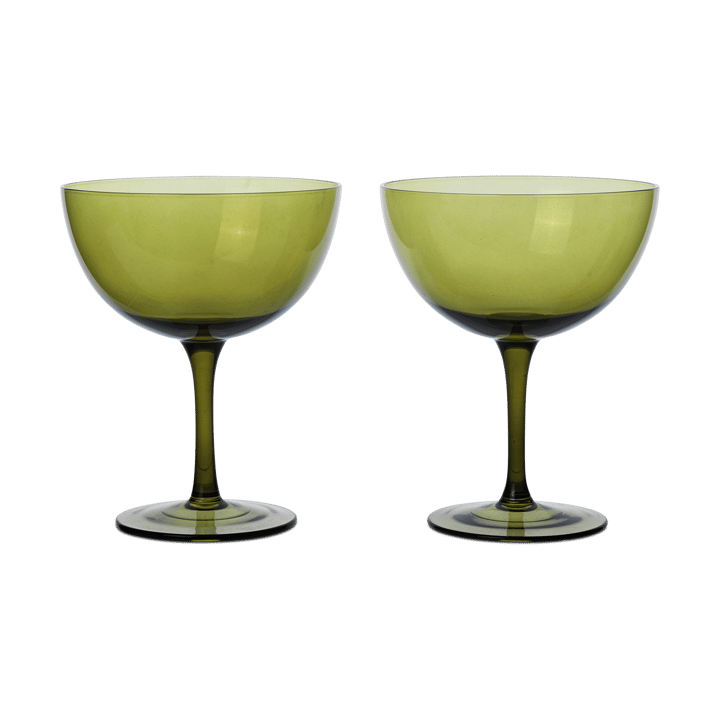 Host cocktail glass 24 cl 2-pack - Moss green - Ferm Living