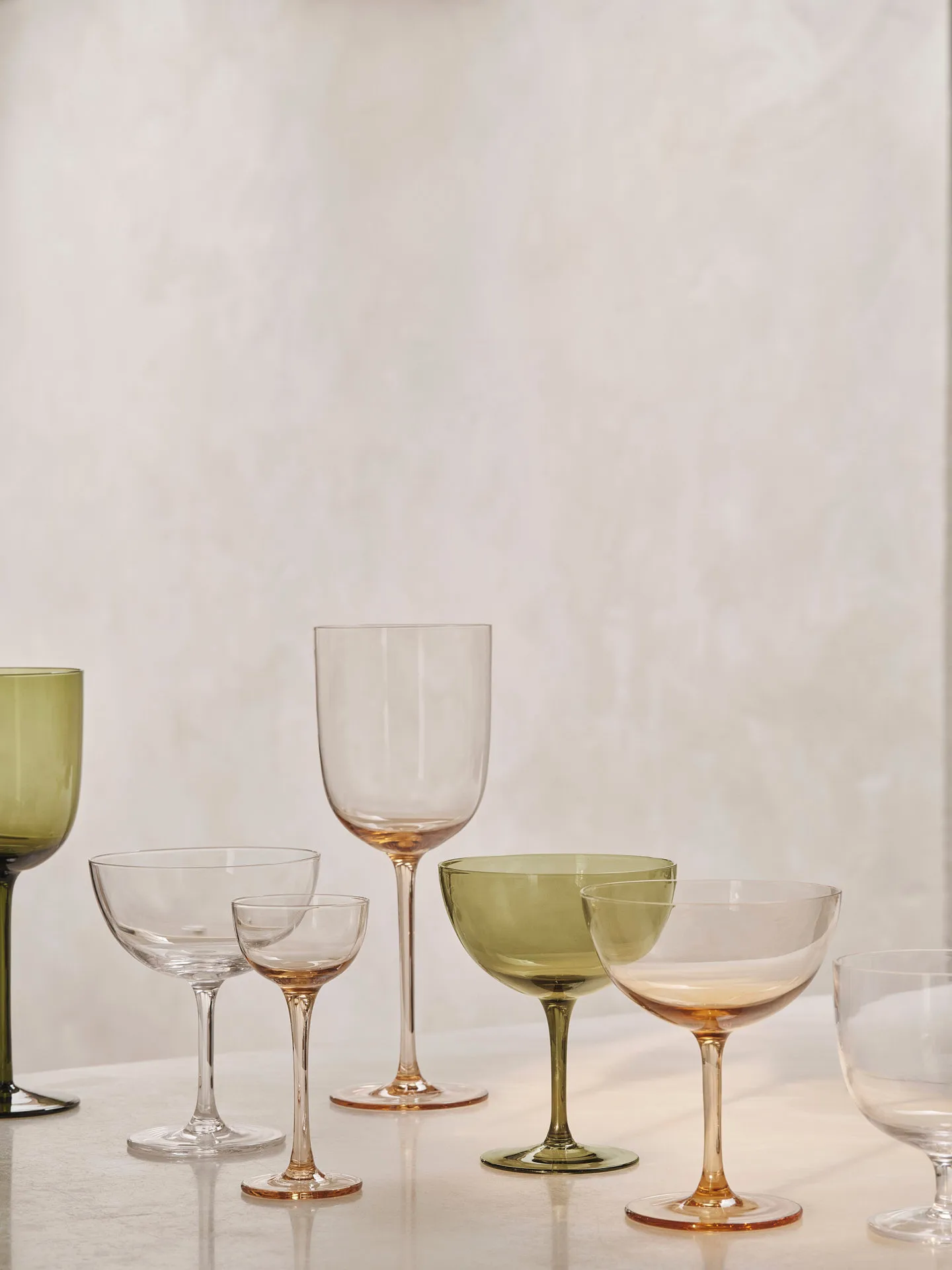 Host cocktail glass 24 cl 2-pack, Moss green Ferm Living