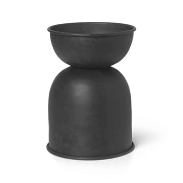 Hourglass flower pot extra small Ø21 cm - Black-dark grey - Ferm Living