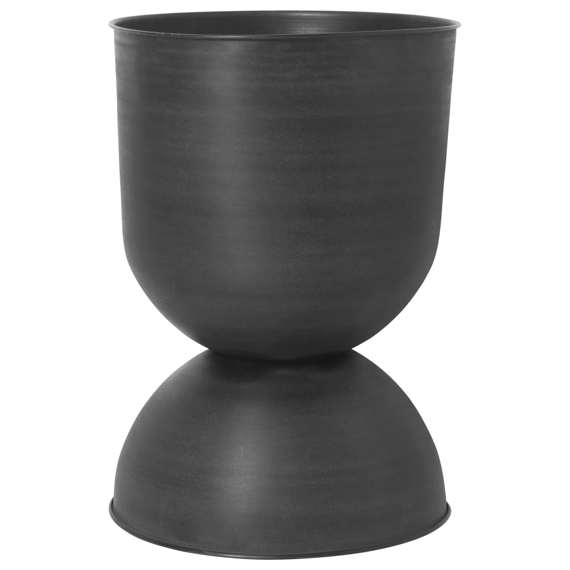 Hourglass flower pot large Ø50 cm, Black-dark grey Ferm Living