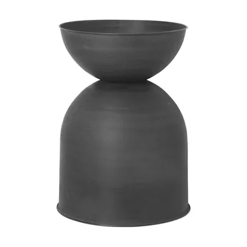 Hourglass flower pot medium Ø40 cm - Black-dark grey - Ferm Living