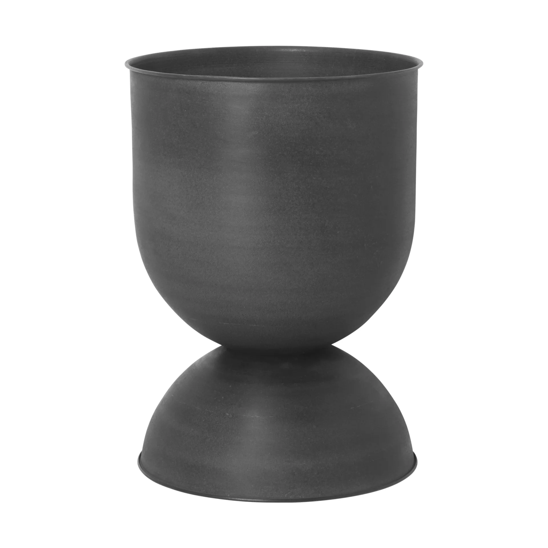 Hourglass flower pot medium Ø41 cm, Black-dark grey Ferm Living