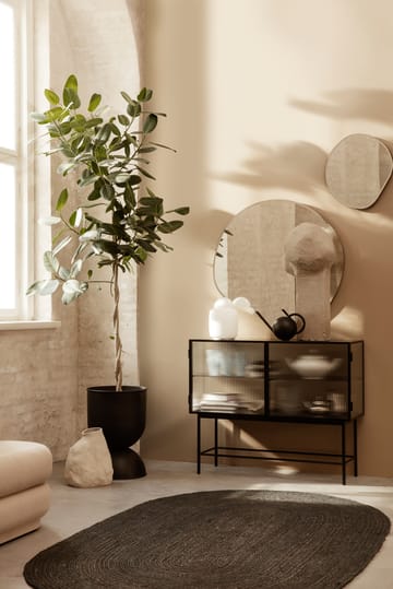 Hourglass flower pot medium Ø41 cm - Black-dark grey - Ferm Living