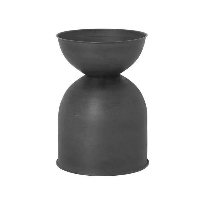 Hourglass flower pot small Ø30 cm - Black-dark grey - Ferm Living