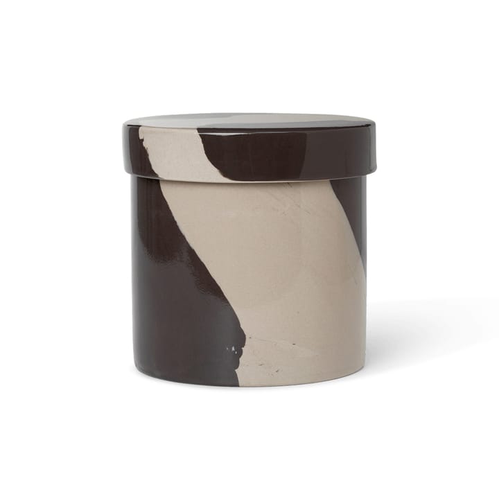 Inlay storage jar Ø14.5 cm - Sand-brown - Ferm Living