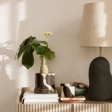 Inlay storage jar Ø9.8 cm - Sand-brown - Ferm Living