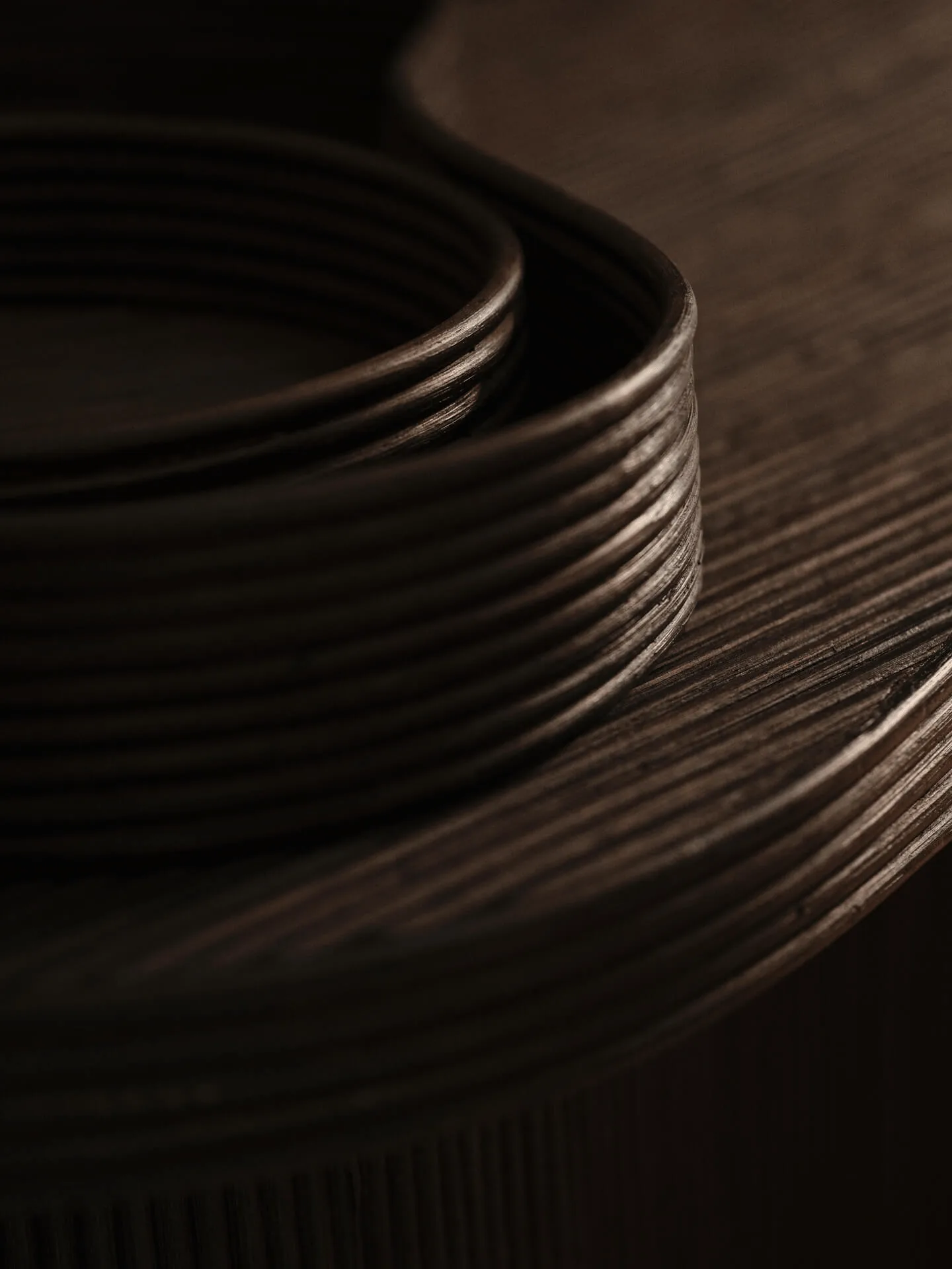 Isola coffee table, Dark stained Ferm Living