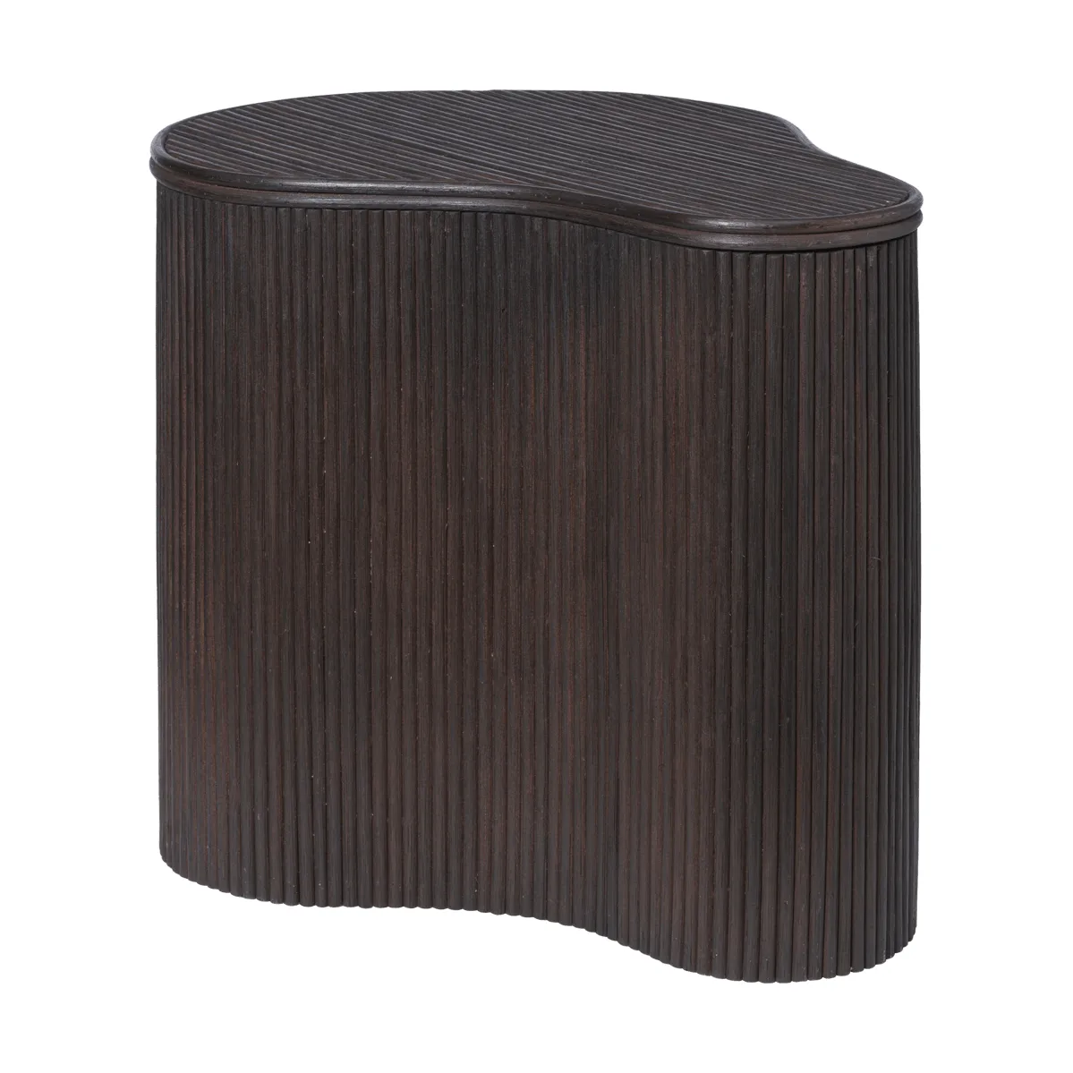 Isola side table with storage, Dark stained Ferm Living