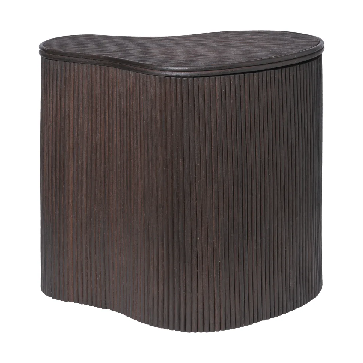 Isola side table with storage, Dark stained Ferm Living