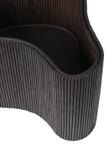 Isola side table with storage - Dark stained - Ferm Living