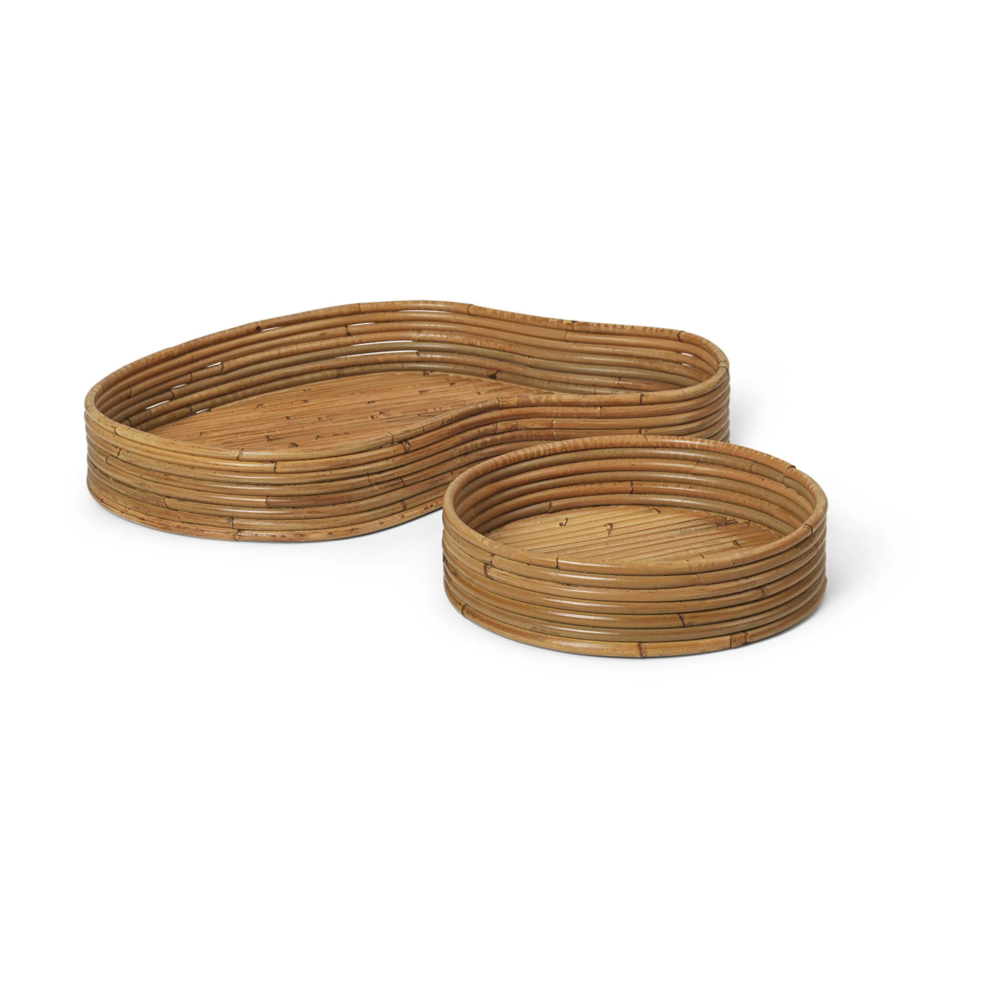 Isola tray 2 pieces, Natural Stained Ferm Living