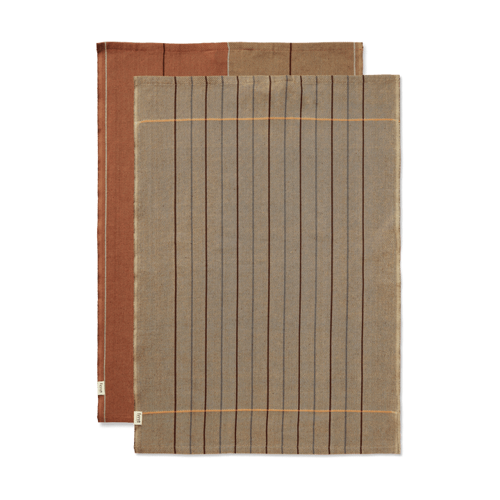 Ito kitchen towel 50x70 cm 2-pack - Hazel-oat - Ferm Living