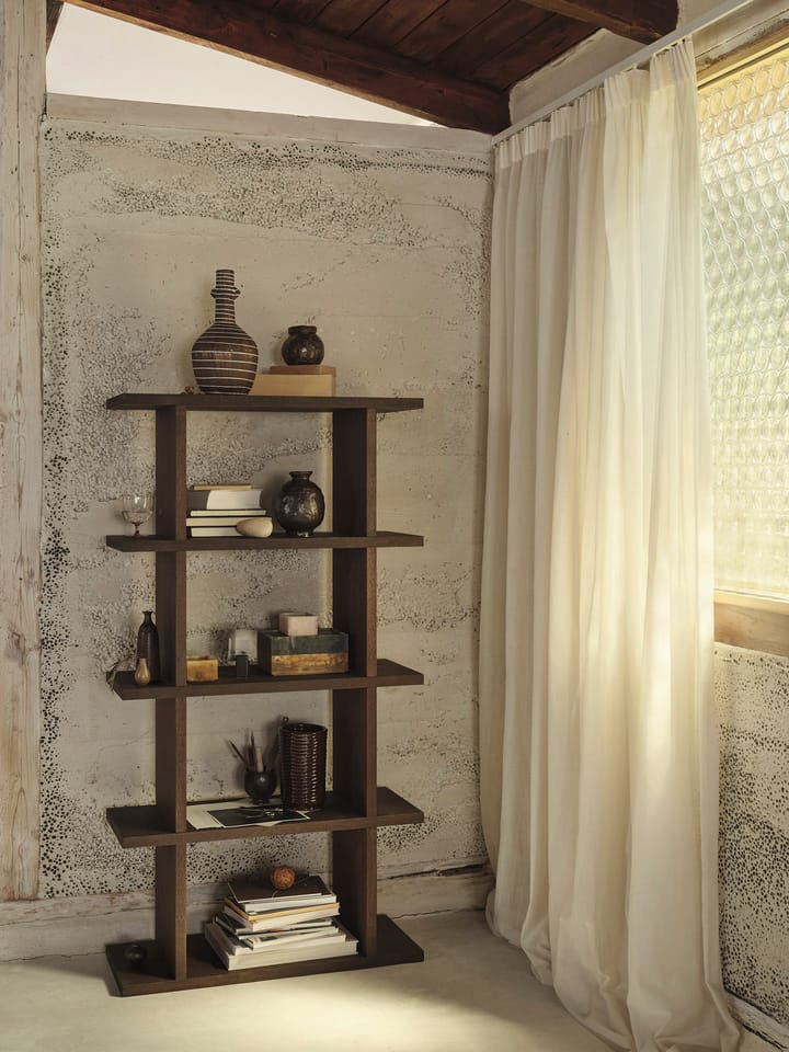 Kona bookshelf 1x4, Dark stained Ferm Living
