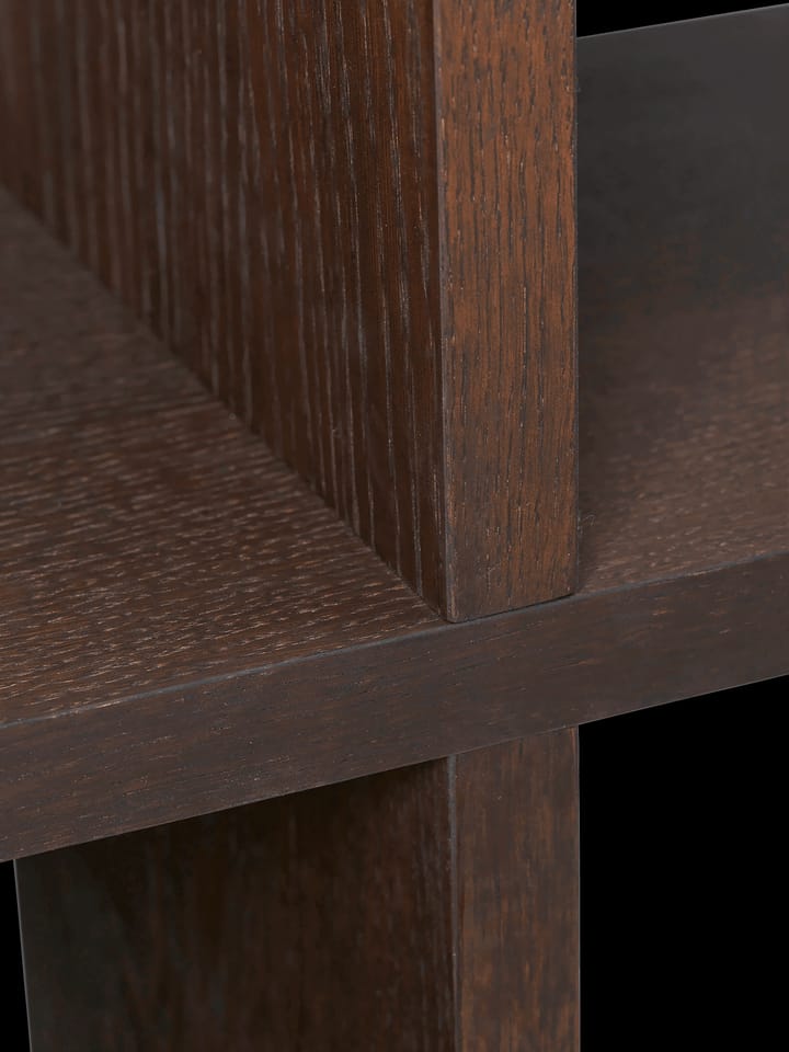 Kona bookshelf 2x2, Dark stained Ferm Living