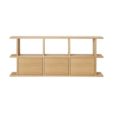 Kona bookshelf 3x2 - Natural oak, incl. 3 cabinet inserts - Ferm Living