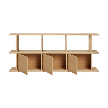 Kona bookshelf 3x2 - Natural oak, incl. 3 cabinet inserts - Ferm Living