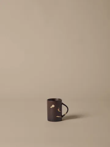 Koyo mug 30 cl - Dark brown-buff - Ferm Living